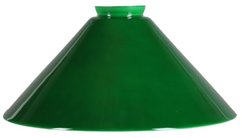 Schusterschirm Lampenglas Leuchtenglas grün Schusterglas Ø 256mm Opalglas E27 geeignet Kragenrand