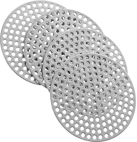 OFFSCH 4stücke Teiliges Edelstahl Bodenablauf-abdeckset Rund Duschhaarfilter Waschbecken Abflussschutz Für Küche Bad Balkon Flach Dichtend Robust