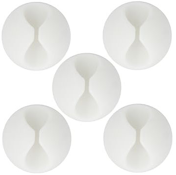 BIGtec Kabelmanagement Kabelhalter 10 Stück weiß Kabelführung selbstklebend Kabelclips Kabel Organizer Kabelklemmen Befestigung Halterung