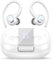 Csasan Wireless Earbuds, Bluetooth 5.3 Headphones with ENC Noise Canceling Mic, 3D Stereo Wireless Earphones, 48H LED Display Ear buds with Earhooks, IPX7 Waterproof for Sport/Running/Gym/White