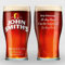 Personalised John Smith's Glass Pint Beer Lager Glass Engraved with Any Message or Name | Gift for Birthday, Father's Day, Anniversary