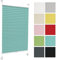 Generic Plissee ohne Bohren 40 cm x 120 cm - Türkis - Plissee klemmfix, Rollos für Fenster ohne Bohren, Jalousien Fenster für innen Raffrollo Fenster plissee