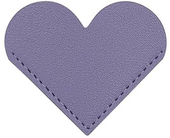 Hrlace 8 Stück Leder Herz Lesezeichen lesezeichen Personalisiert Leder Ecke Seite Buch Marks niedliche Lesezeichen Handgefertigt Lesezeichen für Buchliebhaber Buchzubehör Herz Violett