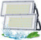 TASINUO LED Strahler Außen 100W 2 Stück, 10000LM Superhell Fluter Außen, Aussenstrahler Wasserdicht IP67, 7000K Außenstrahler LED Scheinwerfer 85-265V für Garten, Garage, Fabrik, Sportplatz