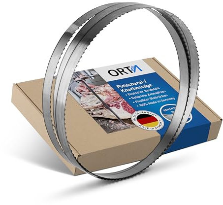 Orta Fleischereibandsägeblätter mit gehärteten Zahnspitzen, ideal für Fleisch, Knochen und Lebensmittel (20 x 0,50 x 6 mm, 1600 mm)