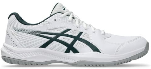 ASICS Herren Court Slide 4 Sneaker, Weiss/SÄCHSISCHES GRÜN, 46.5 EU