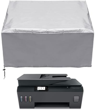 XHDZSW Drucker-Staubschutz, wasserdichte Universal-Druckerabdeckung, Staubschutzhülle Staubschutz Druckerabdeckung Hülle, Staubschutzhülle Schutzhaube Schutzhülle (50x40x30cm,Silber)