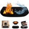 FENGQ Tapis de cheminée Ignifuge, 100x50 cm Tapis cheminée Anti feu,Tapis Ignifuge Cheminée, protège Les sols Contre Les étincelles pour cheminées, Poêle à Bois, Intérieur Extérieur