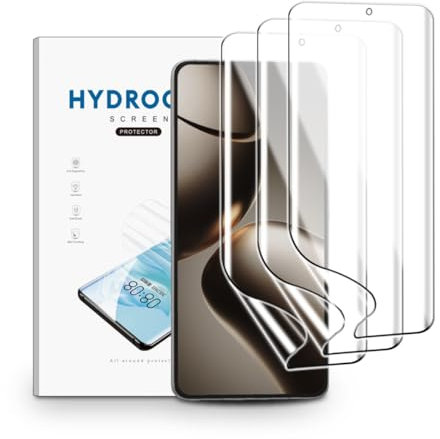 nvskvd Hydrogel Folie für Xiaomi 14T /14T Pro, 3 Stück Schutzfolie Klar HD Weich TPU Displayschutzfolie Fingerabdruck-ID Unterstützen Hydrogel Film Screen Protector