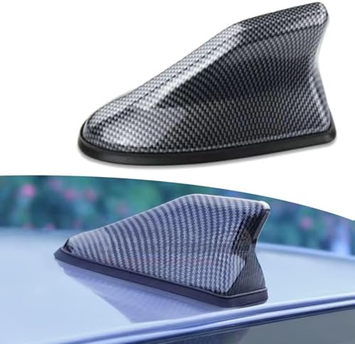 JAMCHE Antenne d’aileron de Requin de Voiture, pour Dacia Sandero Stepway 2012-2025, Signal Radio d'antenne de Requin de Voiture De Toit Accessoires,E