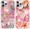 Phoona 2 Packs Collage Pattern Phone Case for iPhone 12 Pro Max 6,7, Cute Aesthetic Design Print Funda with TPU Slim Liquid Silicone Shockproof Protection Soft Phone Cover for Women Girls