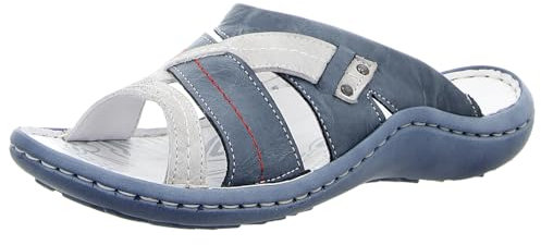 KRISBUT Damen Pantoletten blau-Kombi Gr. 38