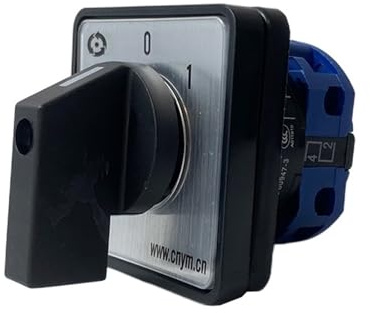 Bouton de commutation rotatif LW26-20, 2 positions 0-1, interrupteur à came ON-OFF, Ui 690V Ith 20A, 1 pôle, 4 bornes