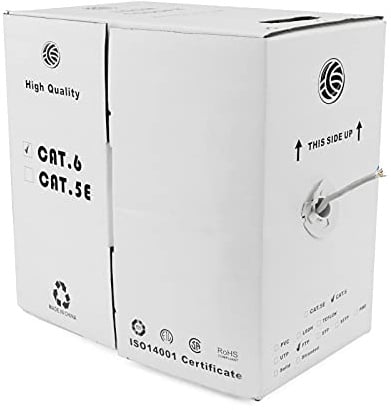 BeMatik - Kabeltrommel FTP Cat.6A 23AWG hart grau 305m