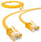 HB-DIGITAL Netzwerkkabel LAN Kabel Cabel Flachkabel Slim flach RJ45 Stecker 3m 300cm cat 6 gelb Kupfer Profi U/UTP bis zu 10 Gbit 10.000 Mbit cat. 6 Cat6 RJ45 Port Ethernet Netzwerk Patchcable
