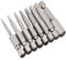 Bestgle 8 piezas destornillador allen 50mm destornillador hexagonal Magnetic tornillos cabeza de taladro Acero duradero S2 Cabeza de broca magnética