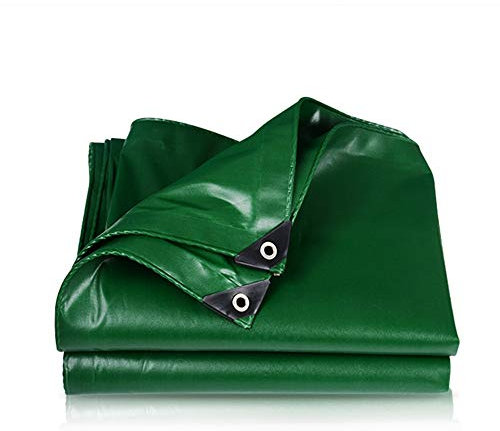 Bâche Verte Résistante Imperméable Feuille De Bâche Résistante, Feuille De Sol De Couverture De Plante De Camping Extérieur De PVC Avec Oeillets Pour Des Meubles De Jardin, Piscine, Voiture