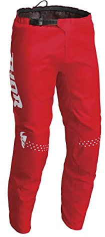 Thor Pantaloni da cross Sector per bambini, taglia 26, colore: Rosso