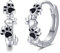 Pfoten Ohrringe 925 Sterling Silber Creolen Kinder Katze Pfote Ohrringe Hypoallergene Tier Paw Ohrringe Hundepfoten Creolen Pfoten Schmuck Geschenk für Damen Frauen Mädchen (A-Pfoten)