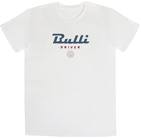 BRISA VW Collection - Volkswagen T-Shirt Unisex-Kurzarm & Rundkragen mit T1 Bulli Bus Motiv aus Baumwolle ohne Seitennähte (S-XXL)