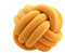 knotenkissen, Kissen Knoten, Knot Kopfkissen, Kissen Rund, Decorative Cushion, Zierkissen Knoten für Sofa, Bett, Wohnzimmer, Kurkuma, 27cm