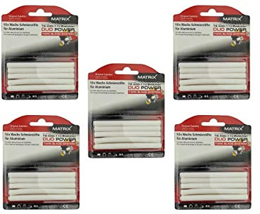 Matrix Schneidwachs | Schmierstift | Wachsstift | 5x 10 Stück | für Alu Sägeblatt