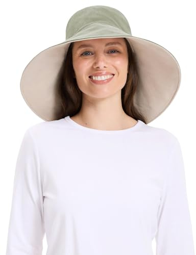 Solbari Ultrabreiter Sonnenhut für Damen, Baumwollleinen, LSF 50+ | Leichter, atmungsaktiver Hut mit ultrabreiter Krempe aus Naturfasern, verstaubar für Reisen, Strandtage und den Alltag