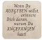 Kühlschrankmagnet Holz 5x5 cm mit Spruch Zitat Weisheit starker Neodym Magnet (Wenn Du Aufgeben willst)