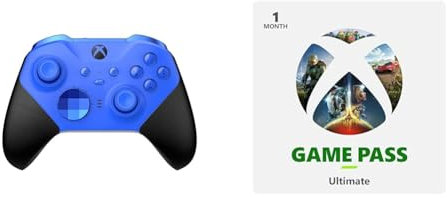Xbox Elite Wireless Controller Series 2 - Core Edition (Blue) + Game Pass Ultimate 1 Month