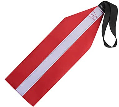 CORHAD Kayak Sup Towing Flag Red Safety Flag Oxford Cloth Kayak Camping Accessory Towing for