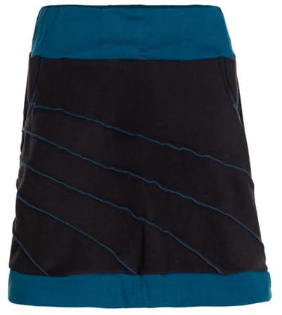 Vishes - Alternative Bekleidung - Thermorock Warmer Damen Winterrock kurz Minirock aus ECO-Fleece schwarz 48