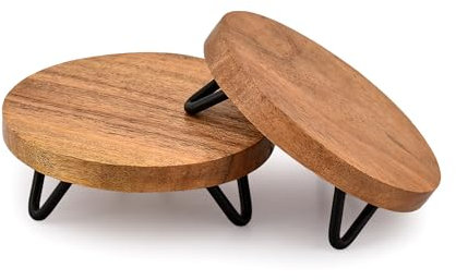 Indus Lifespace Riser Display Risers for Party Platter Dessert Stands Apply to Party,Dining Bar,Living room or Garden Set of 2 (10.16cm x 10.16cm x 3.81cm)