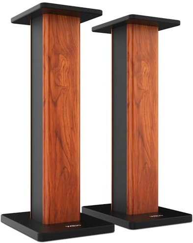 Wiibo Tempo 60 - Pareja de Soportes para Altavoces - 60 cm de Altura - Base Sólida Antivibración - Compatibilidad Universal con Altavoces HiFi Estéreo y Home Cinema - Pies Antideslizantes