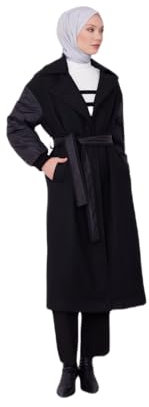 ARMİNE-Mantel mit Bomberärmeln – moderne und elegante Hijab-Mode | 42 - Schwarz