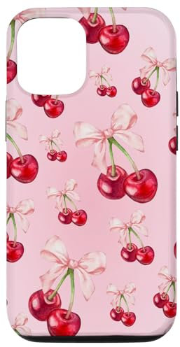Hülle für iPhone 12/12 Pro Kirschen Krawatten Schleife Europäisch Italienisch Sommer Kirsche