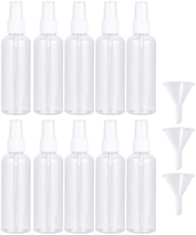 Healeved 1Juego Botellas Spray de Botellas de Plástico Vacías Rellenables con Cosméticos Botellas de Viaje Portátiles y Reutilizables