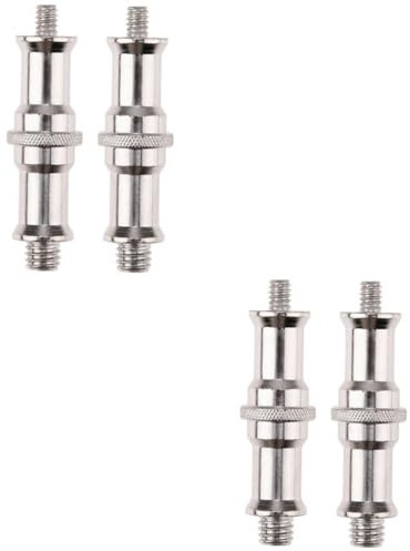 MERRYHAPY 2sets Außengewinde Schraube Adapter Zapfen 1/4 Zu 3/8 Zoll Für Kamera Stand Flash Halterung 2 Stücke * 2