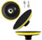 Secwell 3 Piezas 100mm Plato con Gancho y Bucle M14 Disco de Lijado 4'' Placa Trasera de Pulidora para Amoladora Angular/Taladro