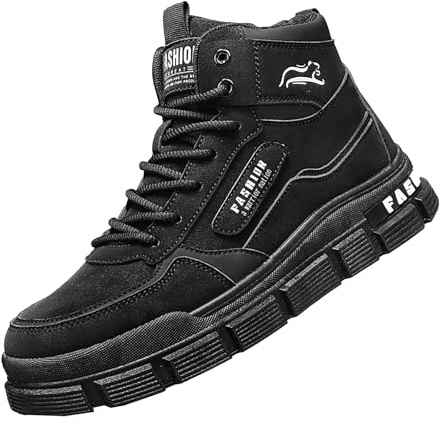 Generisch Herren Laufschuhe Mode High Top Sneakers Freestyle Hi-Top Lässig Sportschuhe Freizeitschuhe Wanderschuhe Hoch Turnschuhe Freizeitschuhe Fitness Hohe Schuhe Outdoor Fitnessschuhe