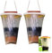 2 pièges à mouches extérieurs à suspendre efficaces Pièges à mouches d'extérieur Pièges à mouches jetables d'intérieur Sacs à mouches polyvalents pour maison Jardin Pièges à mouches d'écurie Piè