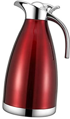 Cabilock bollitore isolato borraccia termica borracce termiche borracce termica bollitore a ebollizione rapida infusore per teiera bottiglia termica bottiglia in acciaio inossidabile rosso