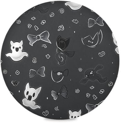 Black Bow and Unique round christmas placemats reversible quilted placemat washable cloth placemats plate mates for table plate mates 6 Piecing 15.4x15.4in