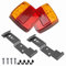 FACTORY COMPONENTS Pilotos Traseros Led de Remolque + Soporte de Matrícula de Remolque 12V Iluminación 6000k / 26 Leds cada Piloto.Universales: Remolque,Tractor,Caravana.Luces do Reboque