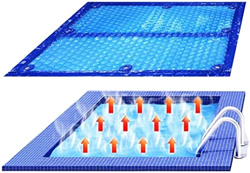 IEOWY Bâche de Protection Solaire pour Piscine, 4 x 7 m et 4 x 8 m, bâche rectangulaire à Bulles, résistante, avec œillets, pour piscines gonflables et creusées (4 x 7 m).