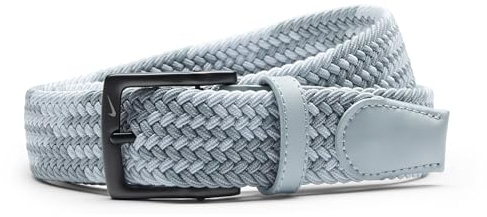 Nike mens Stretch Woven Belt, Lt Grey/Dust Diamond, M