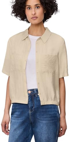 Street One Damen Kurzarm Bluse mit Elastiksaum