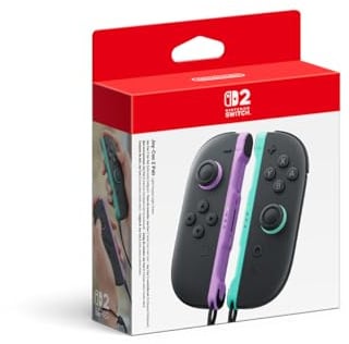 Set da due Controller Joy-Con Viola chiaro -Verde chiaro per Nintendo Switch 2