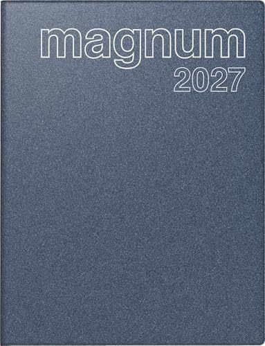 rido/idé Buchkalender Mod. magnum 2027 | 18,3×24 cm, Kunststoff, blau