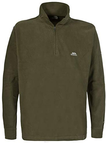 Trespass Felpa AT100 Masonville Micropile, Uomo, At100 Masonville, Olive, XXS