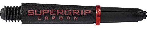 Harrows Supergrip Carbon-Schäfte, 5 Sets (15) (kurz, schwarz/rot)